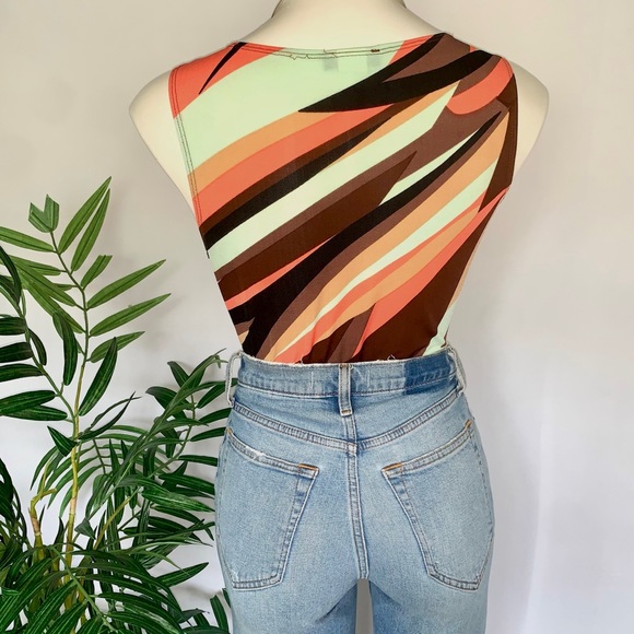 y 2 k :: Vintage Unique Y2K Abstract Mod Top - Picture 9 of 10